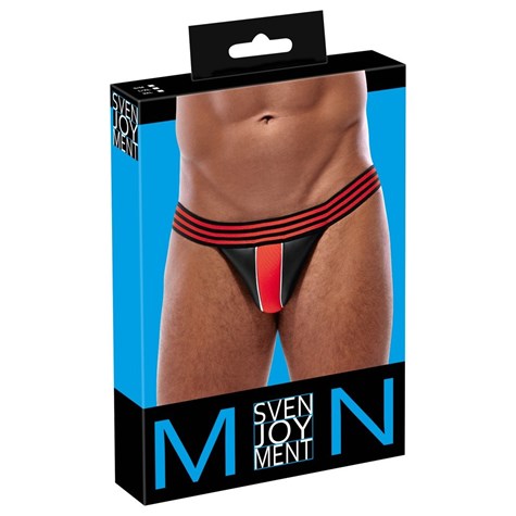 MEN'S JOCKSTRAP BLACK/RED S/M