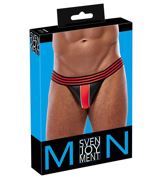 MEN'S JOCKSTRAP BLACK/RED S/M