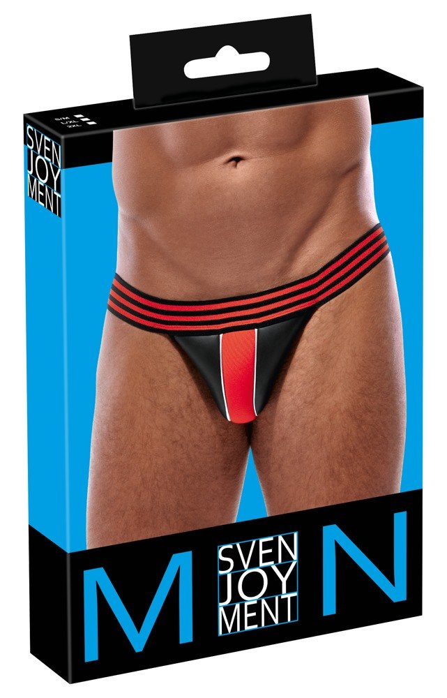MEN'S JOCKSTRAP BLACK/RED S/M