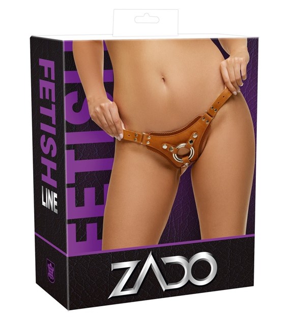 LEATHER STRAP-ON HARNESS