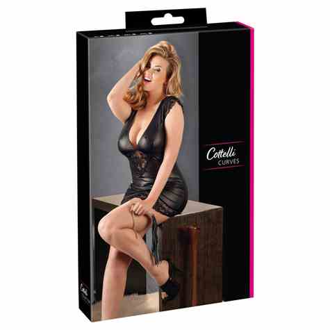 SUKIENKA WETLOOK DRESS 4XL