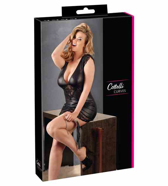 SUKIENKA WETLOOK DRESS 4XL