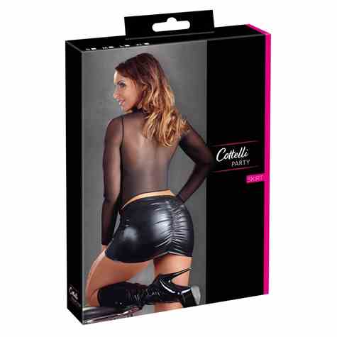 SPÓDNICA MINI SKIRT BLACK L
