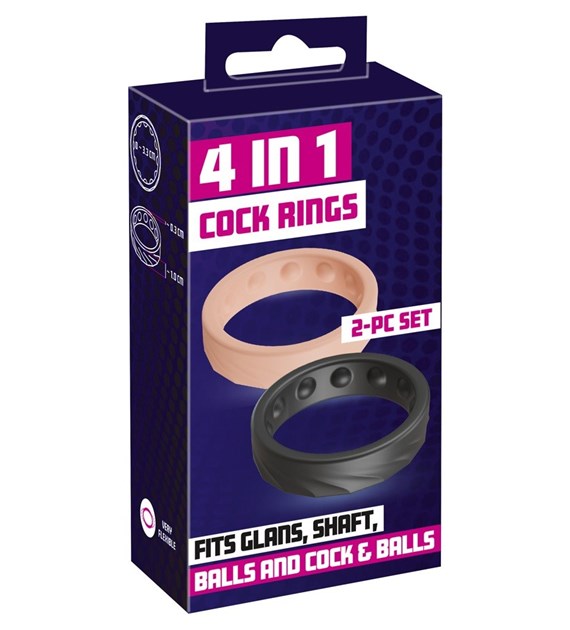 ZESTAW PIERŚCIENI 2-PC GLANS RING SET