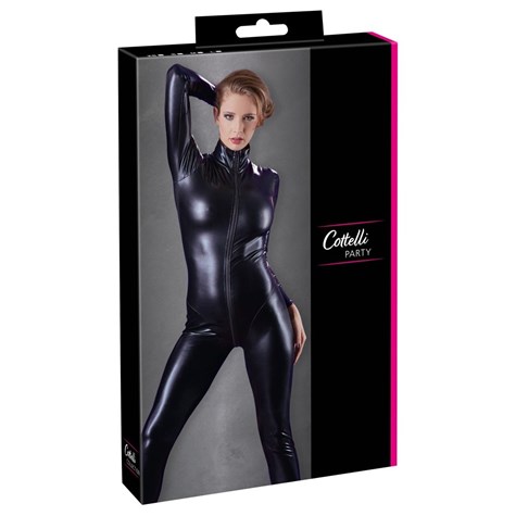 LINGERIE BDSM JUMPSUIT WITH LONG SLEEVES L