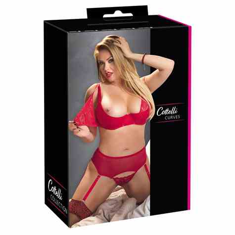 ZESTAW BRA SET RED 85D/L
