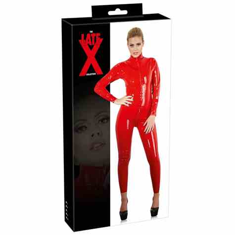 BIELIZNA BDSM LATEX CATSUIT RED L