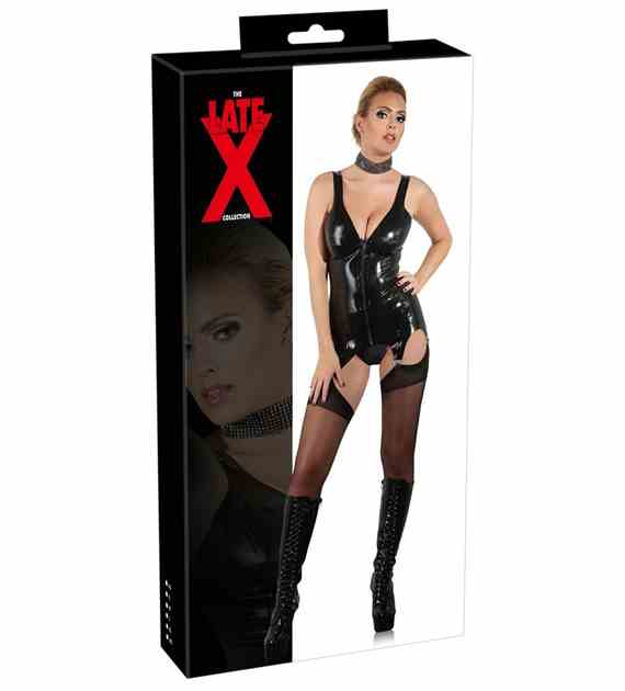 BIELIZNA BDSM LATEX BASQUE BLACK S