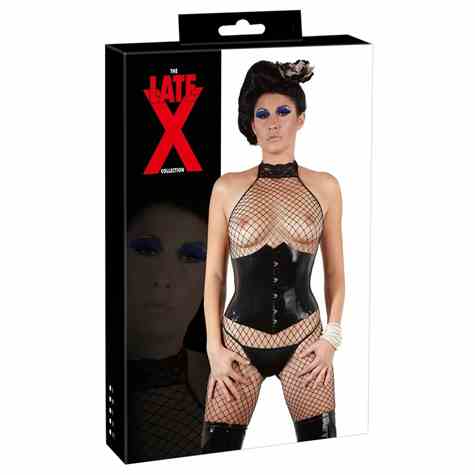 BIELIZNA BDSM LATEX WAIST CINCHER BLACK M