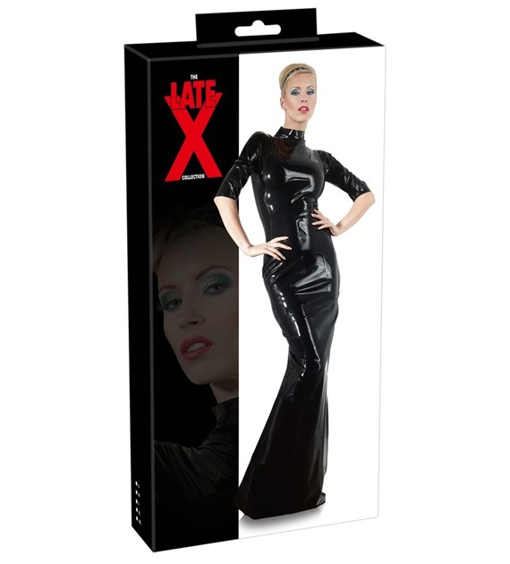 KOMBINEZON LATEX DRESS BLACK S