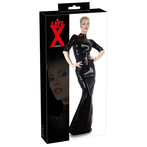 LATEX DRESS BLACK L