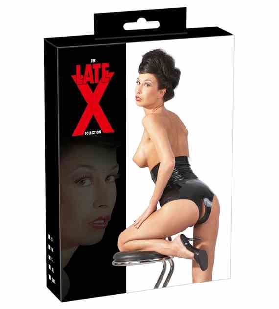 MAJTKI HIGH RISE LATEX BRIEFS L