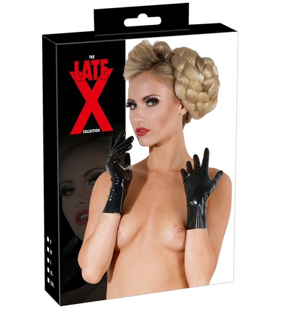 BIELIZNA BDSM LATEX GLOVES SHORT L