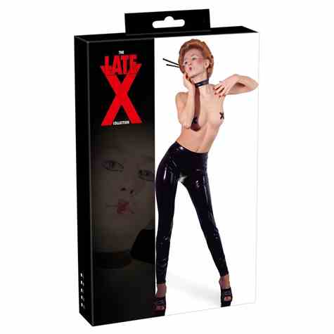 BIELIZNA BDSM CROTCHLESS LATEX LEGGINGS M