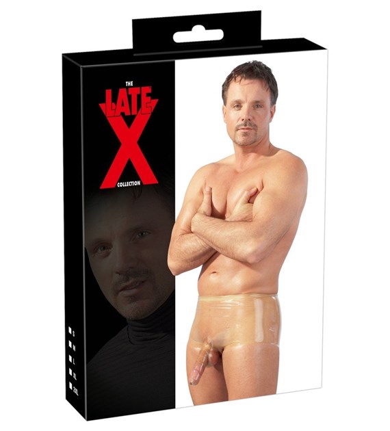 BOKSERKI MEN'S LATEX PANTS TRANSP. S/M