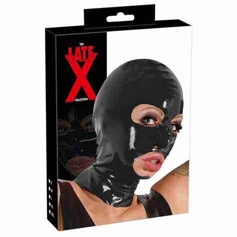 LATEKSOWA MASKA LATEX HEAD MASK BLACK