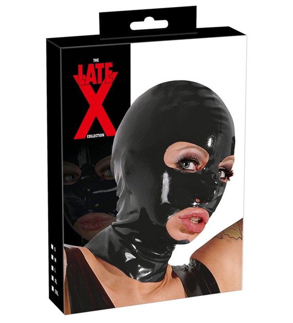 LATEKSOWA MASKA LATEX HEAD MASK BLACK