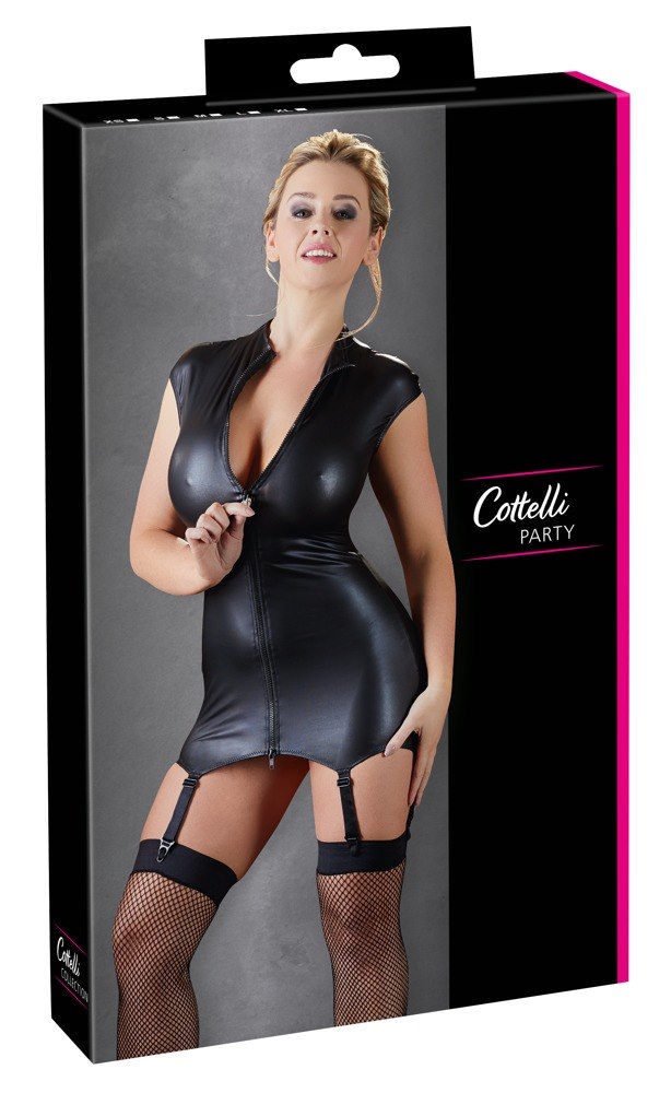 DRESS WITH SUSPENDER STRAPS S
