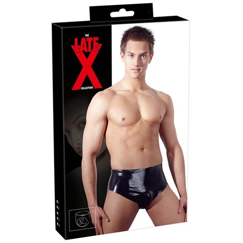 LATEX BRIEFS WITH PLUG M