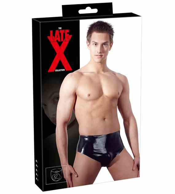 BOKSERKI LATEX BRIEFS WITH PLUG M