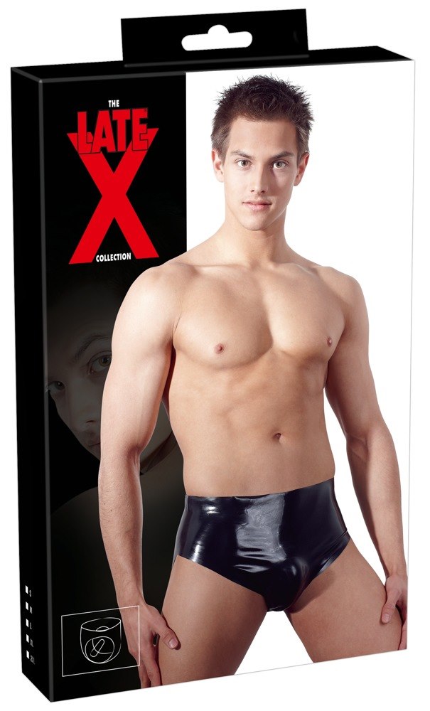 LATEX BRIEFS WITH PLUG M
