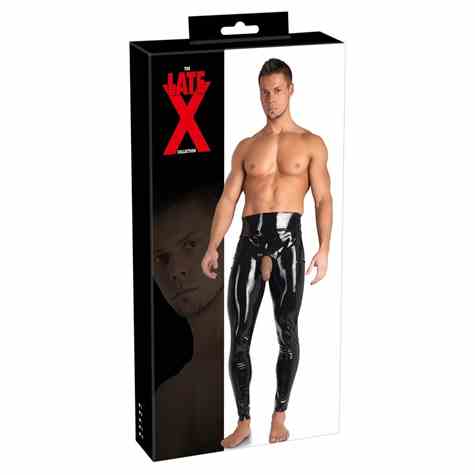 LEGGINSY MEN'S LATEX LEGGINGS S