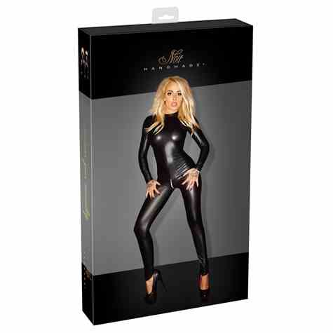 STRÓJ WETLOOK JUMPSUIT ZIPS 2XL