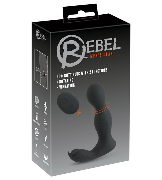 KOREK ANALNY RC BUTT PLUG WITH 2 FUNCTIONS