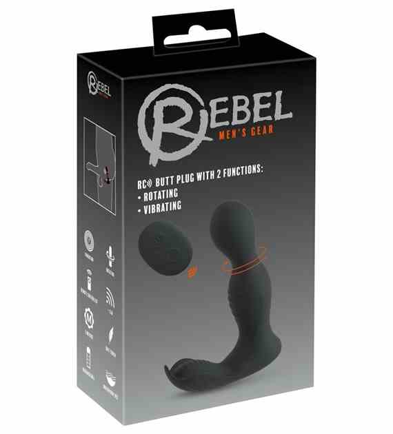 KOREK ANALNY RC BUTT PLUG WITH 2 FUNCTIONS