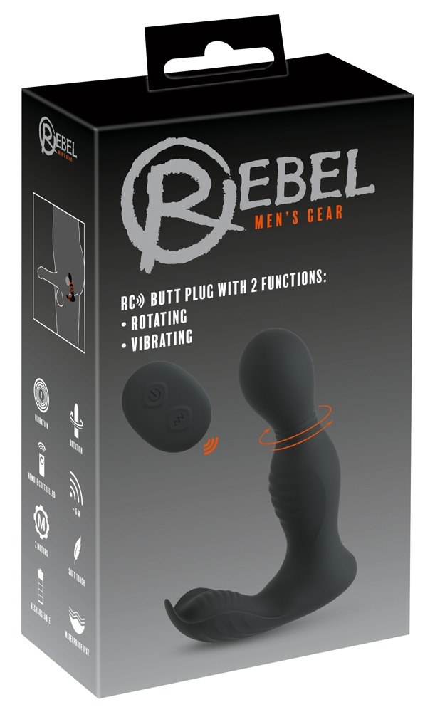 RC BUTT PLUG WITH 2 FUNCTIONS