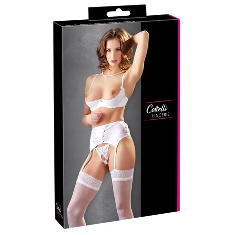 ZESTAW SHELF BRA SET WHITE 85B/L