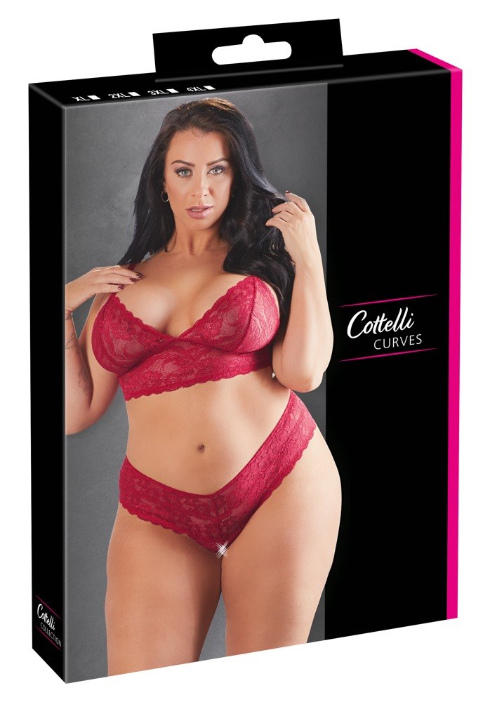 ZESTAW BRA AND CROTCHLESS STRING 2XL