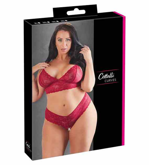 ZESTAW BRA AND CROTCHLESS STRING 4XL