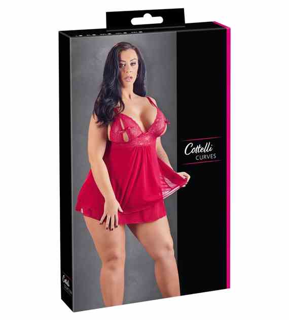 KOSZULKA BABYDOLL RED L