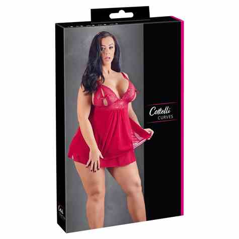 KOSZULKA BABYDOLL RED 4XL