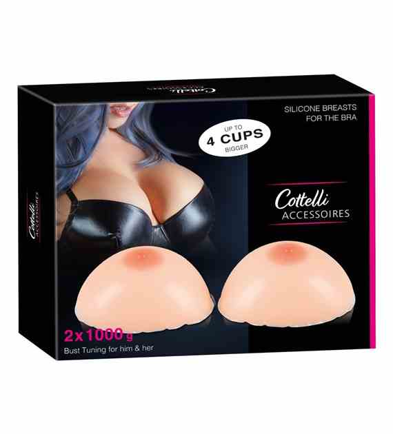 WKŁADKI DO BIUSTONASZA SILICONE BREASTS 1000G
