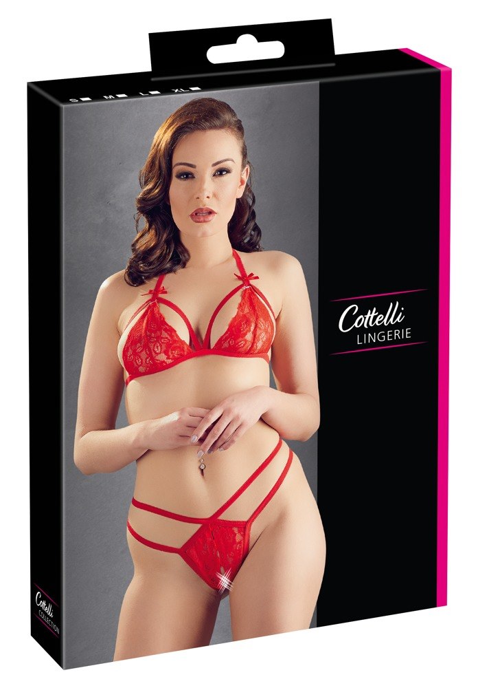 LACE SET RED L