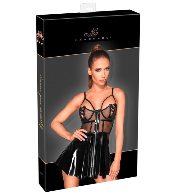 STRÓJ VINYL MINI DRESS M