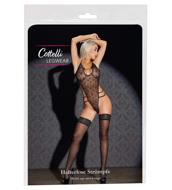 POŃCZOCHY HOLD-UP STOCKINGS DOTS 5