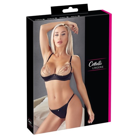 ZESTAW SHELF BRA SET SPARKLE 80B/M
