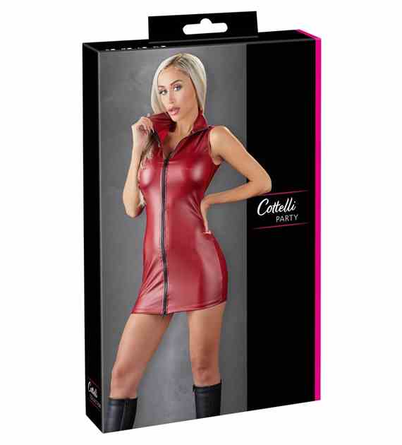 STRÓJ MINI DRESS ZIP XL