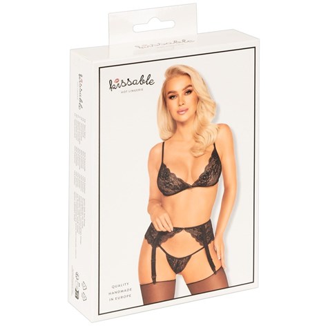 SUSP SET BLACK S/M