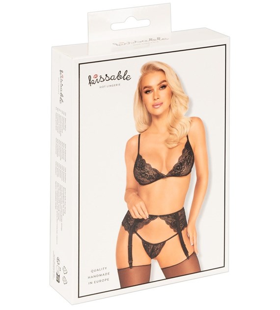 ZESTAW BIELIZNY SUSP SET BLACK L/XL