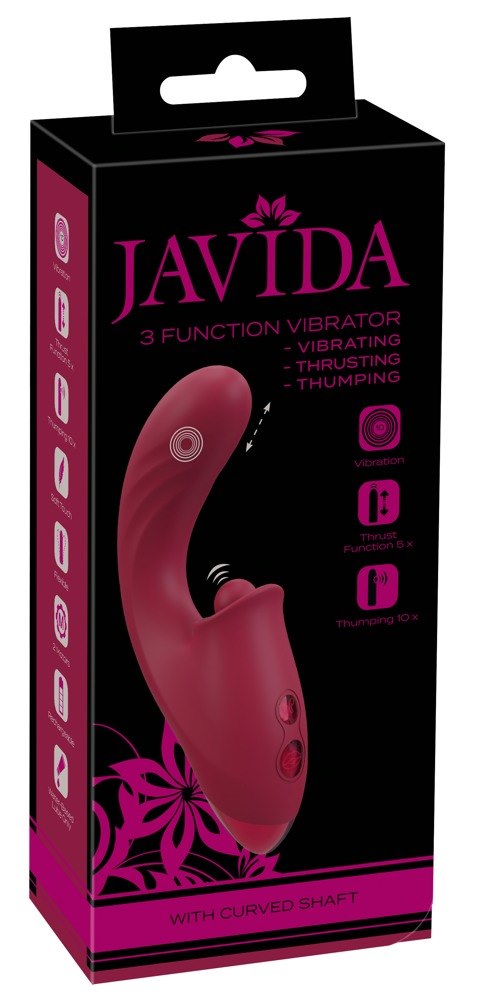 WIBRATOR JAVIDA 3 FUNKCJE RUCH POSUWISTY