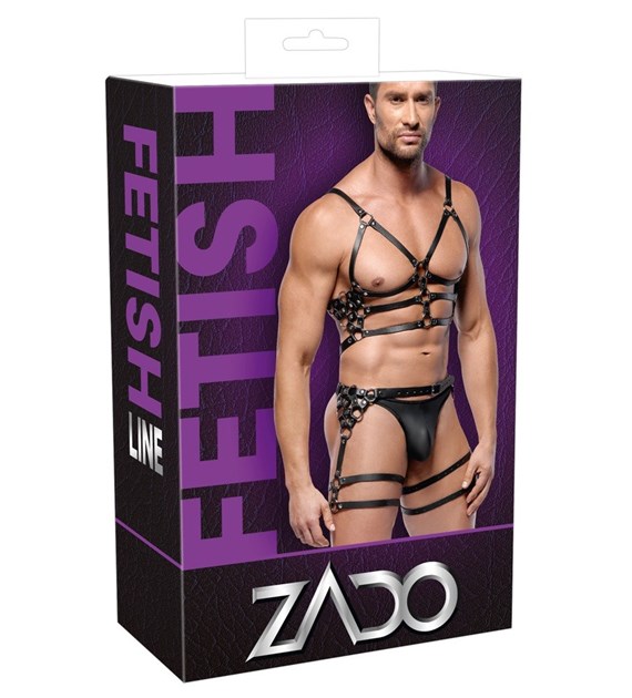 UPRZĄŻ LEATHER HARNESS SET M/L