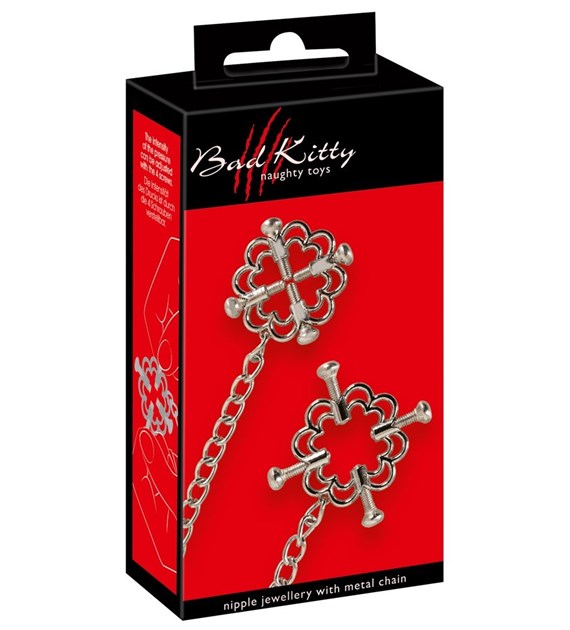 NAKLEJKI NA SUTKI BAD KITTY NIPPLE JEWELLERY
