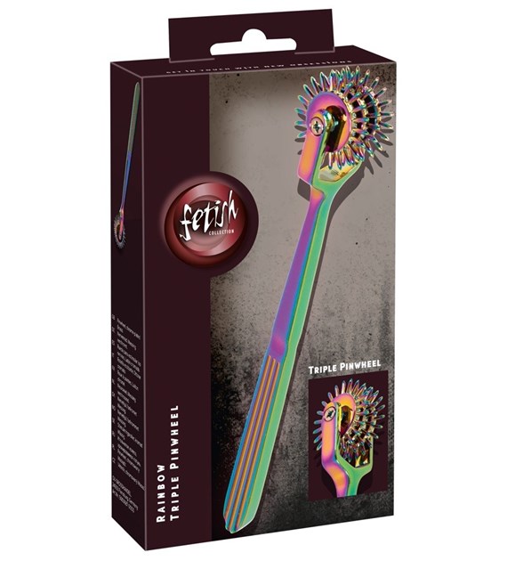RAINBOW TRIPLE PINWHEEL