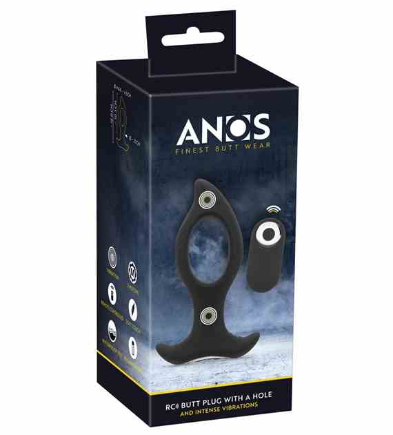 KOREK ANALNY ANOS RC BUTT PLUG WITH HOLE