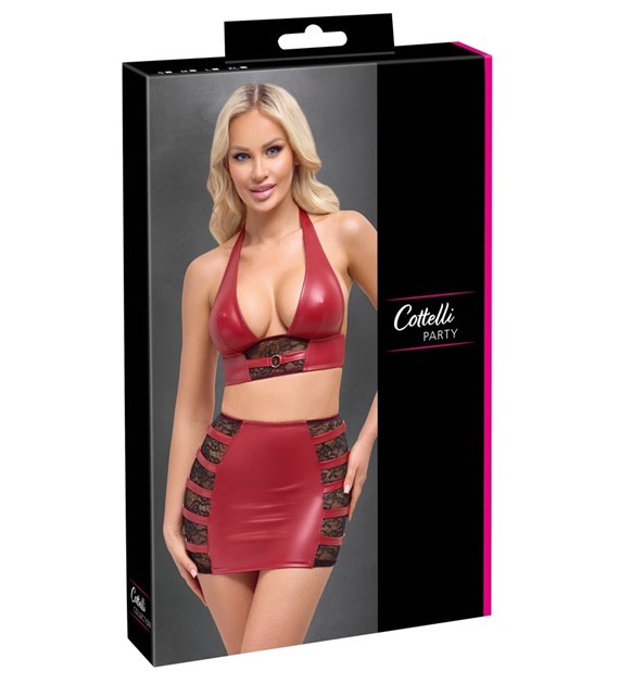 CZERWONA SPÓDNICA I TOP S