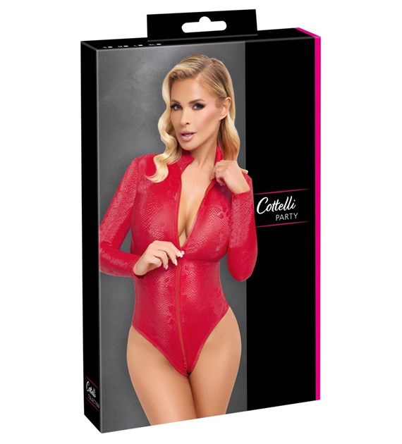 CZERWONE BODY WĘŻOWE XL